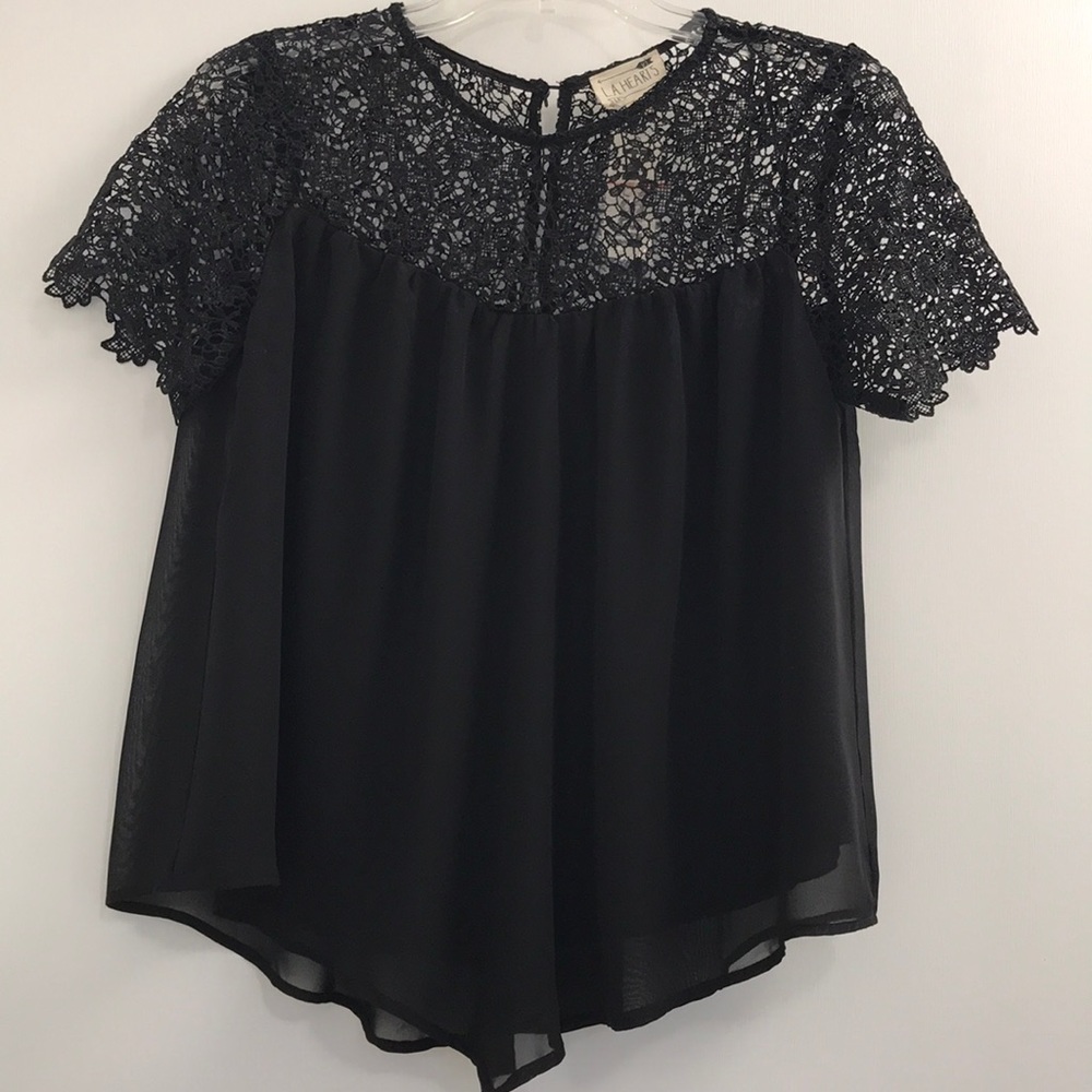 Lace/Sheer Top